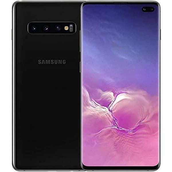 Extra Slim Fodral - SVART - Samsung Galaxy S10 Plus - Ekologiskt läder - Magnetisk - Styv