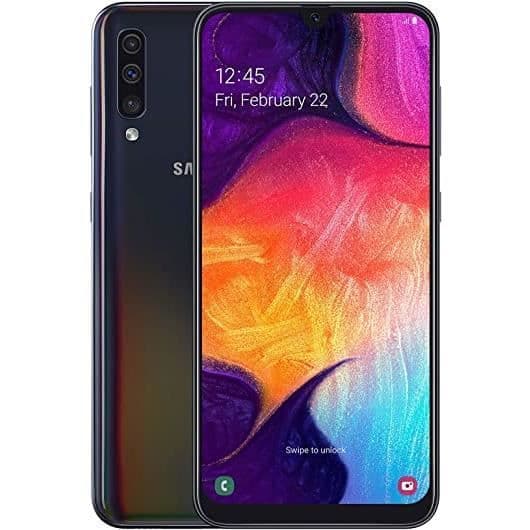 Fodral för Samsung Galaxy A50 - GULD - Extra Slim - Syntetiskt läder - Magnetisk - Semihård