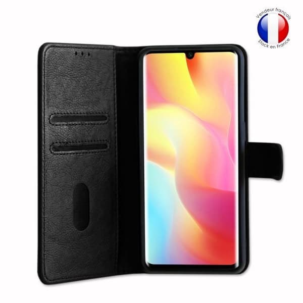 Plånboksfodral dedikerat till Xiaomi Redmi Note 10 Lite med magnetisk flik, kortlagring och videostöd - Röd