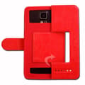 Miniatyrbild 3 av 4: Fodral för Duoduogo J5+ - Super Pack - Extra Slim - Ekologiskt läder - 2 Fönster - 3 Skyddsglas