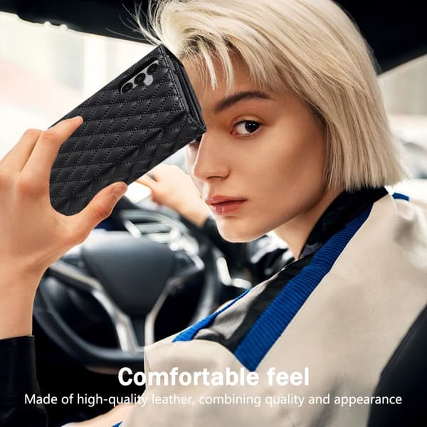 SKALO Samsung A55 5G Evelope Clutch 8-Lokeroa - Musta