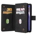 Pikkukuva 3 / 11: SKALO Samsung A55 5G Big Wallet 17-lokeroa Lompakkokotelo - Musta