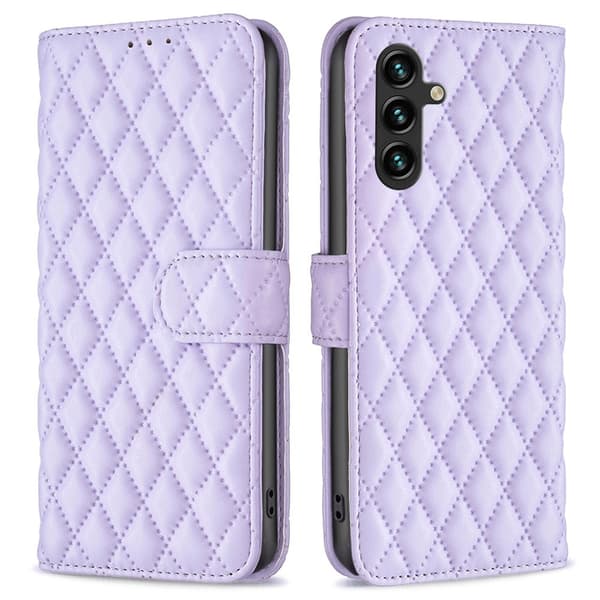 SKALO Samsung A55 5G BINFEN COLOR Tikattu Lompakko - Violetti