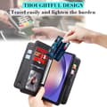 Pikkukuva 7 / 11: SKALO Samsung A55 5G 10-lokeroa Lompakkokotelo - Musta