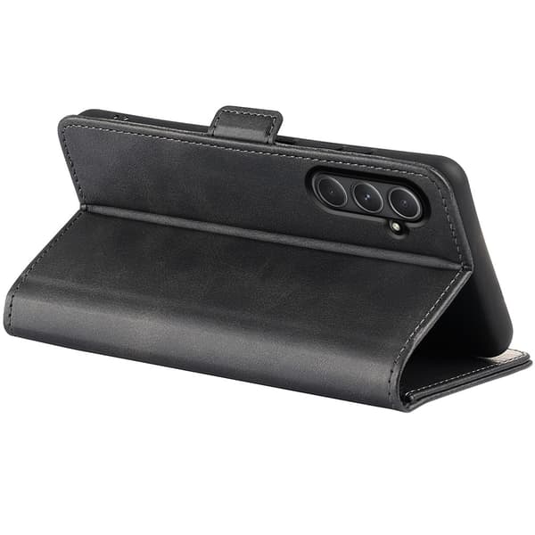 SKALO Samsung A55 5G Premium Wallet Lompakkokotelo - Musta