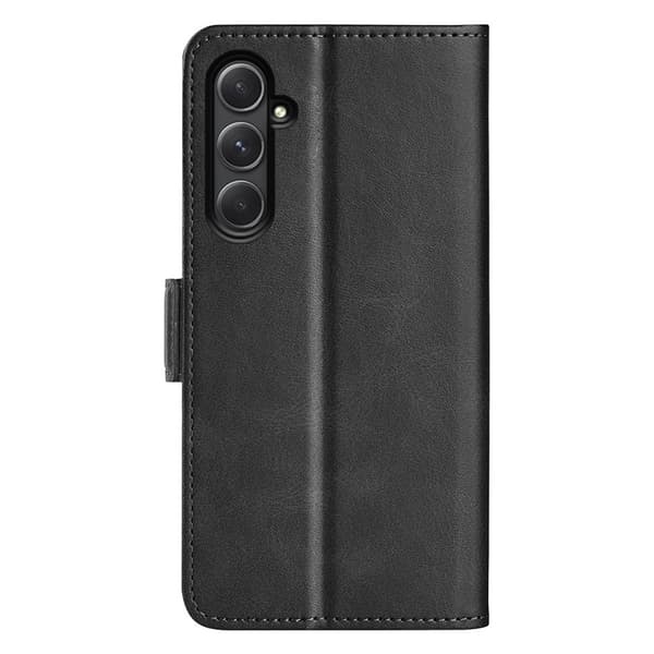 SKALO Samsung A55 5G Premium Wallet Lompakkokotelo - Musta