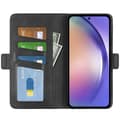 Pikkukuva 2 / 9: SKALO Samsung A55 5G Premium Wallet Lompakkokotelo - Musta