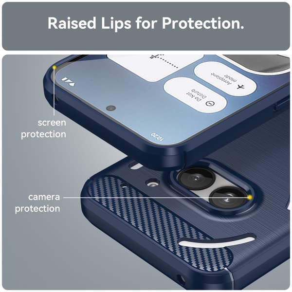 SKALO Nothing Phone (2a) Armor Carbon Stöttåligt TPU-skal