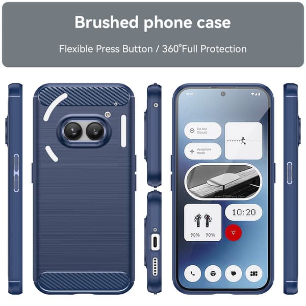 SKALO Nothing Phone (2a) Armor Carbon Stöttåligt TPU-skal