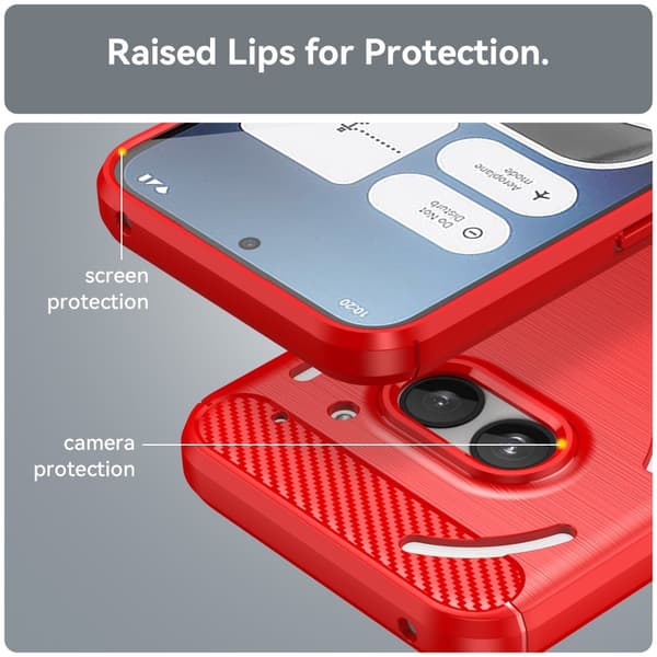 SKALO Nothing Phone (2a) Armor Carbon Stöttåligt TPU-skal