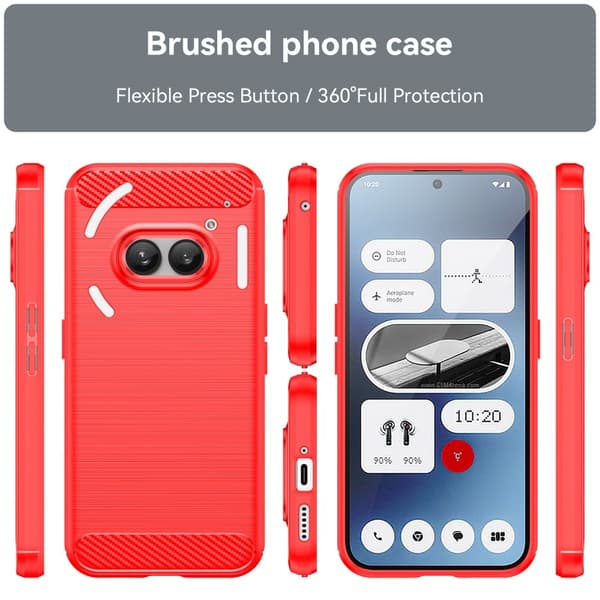 SKALO Nothing Phone (2a) Armor Carbon Stöttåligt TPU-skal