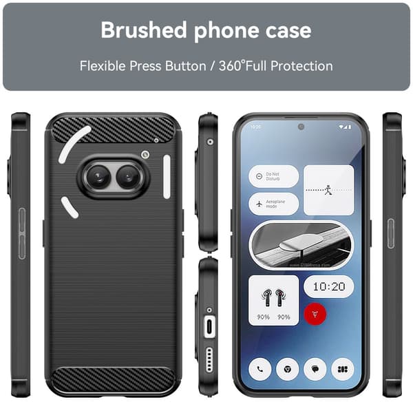 SKALO Nothing Phone (2a) Armor Carbon Stöttåligt TPU-skal
