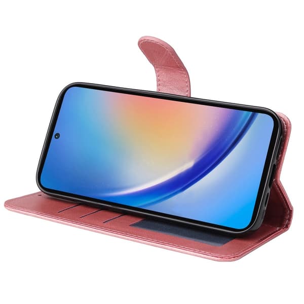 SKALO Samsung A35 5G PU-nahkainen Lompakkokotelo