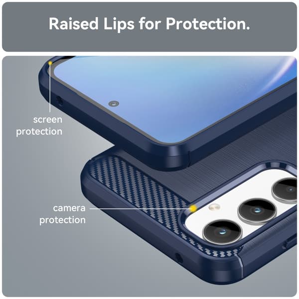 SKALO Samsung A35 5G Armor Carbon Stöttåligt TPU-skal