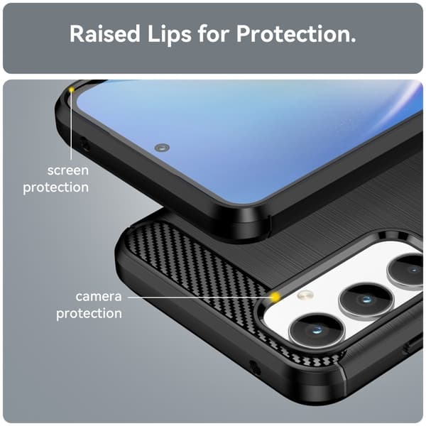 SKALO Samsung A35 5G Armor Carbon Stødsikker TPU-cover