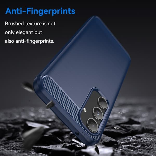 SKALO Samsung A55 5G Armor Carbon Stødsikker TPU-cover