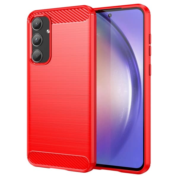 SKALO Samsung A55 5G Armor Carbon Iskunkestävä TPU suojakuori