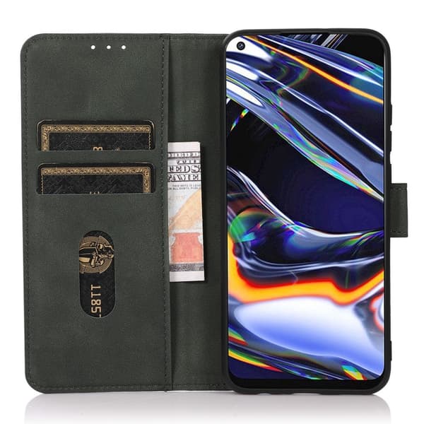 SKALO Xiaomi 14 Ultra 5G KHAZNEH Lompakkokotelo PU-nahasta - Vihreä