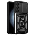 Miniatyrbild 1 av 6: SKALO Samsung A35 5G Armor Hybrid Metallring Kameraslider - Svart
