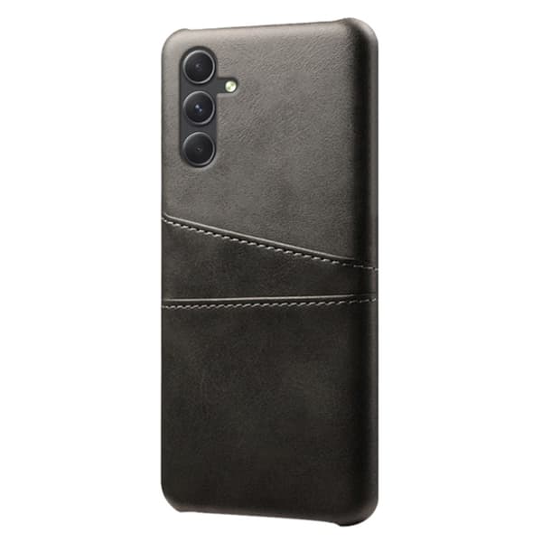 SKALO Samsung A35 5G PU-Läder Korthållare Skal - Svart