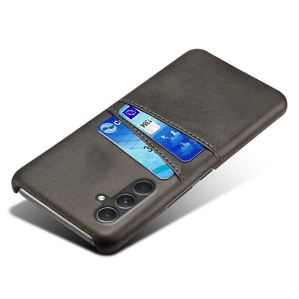 SKALO Samsung A35 5G PU-Läder Korthållare Skal - Svart