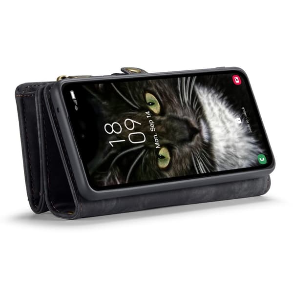 CaseMe Samsung A35 5G CaseMe Big Wallet 2in1 Magnet Lompakkokotelo - Musta