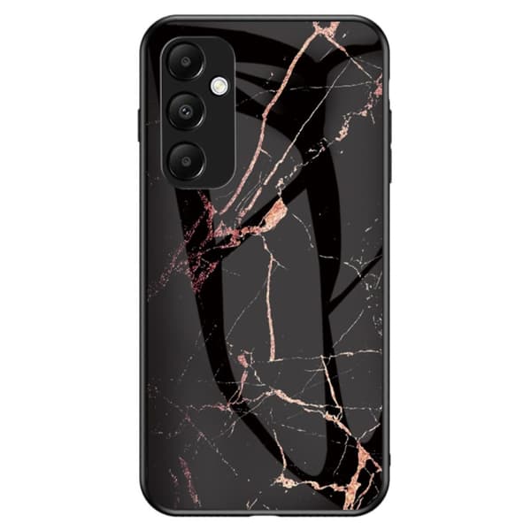 SKALO Samsung A55 5G Marmor Härdat Glas TPU-skal - Motiv 1