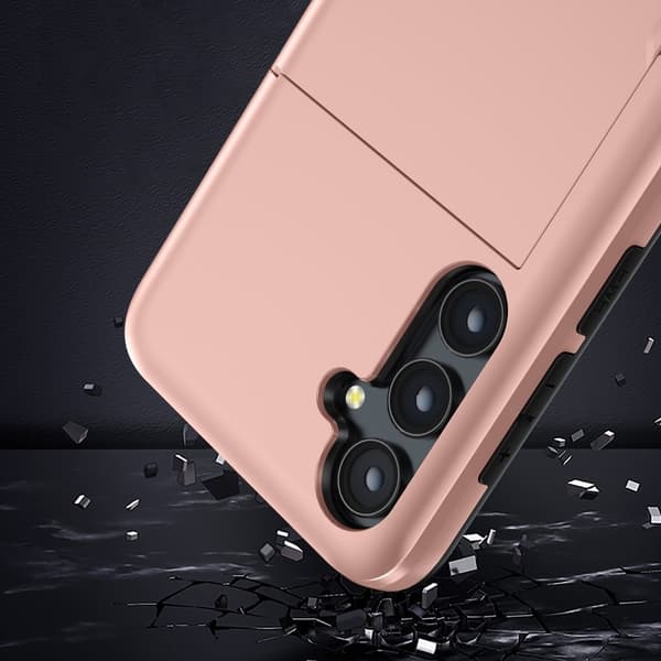 SKALO Samsung A55 5G Armor Skal Korthållare - Blå