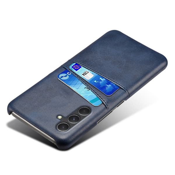 SKALO Samsung A55 5G PU-læder Cover med Pung - Blå
