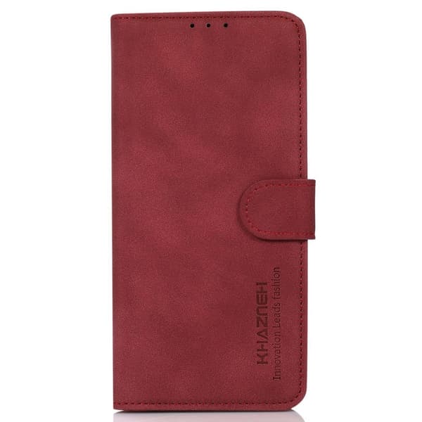 SKALO Samsung A55 5G KHAZNEH Plånboksfodral i PU-Läder - Röd