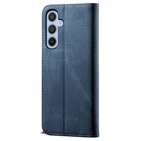 SKALO Samsung A55 5G Jeans Lompakkokotelo - Sininen