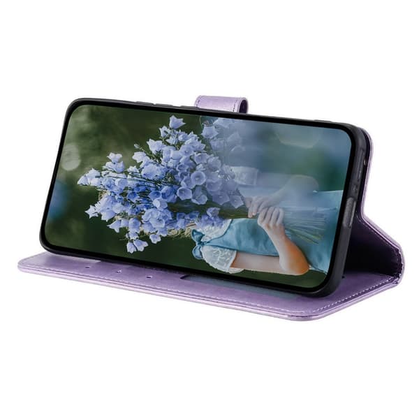 SKALO Samsung A55 5G Mandala Flip Cover - Lilla