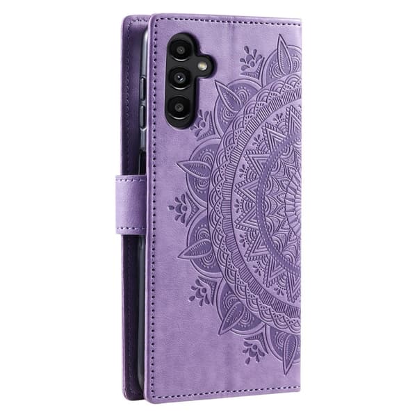 SKALO Samsung A55 5G Mandala Flip Cover - Lilla