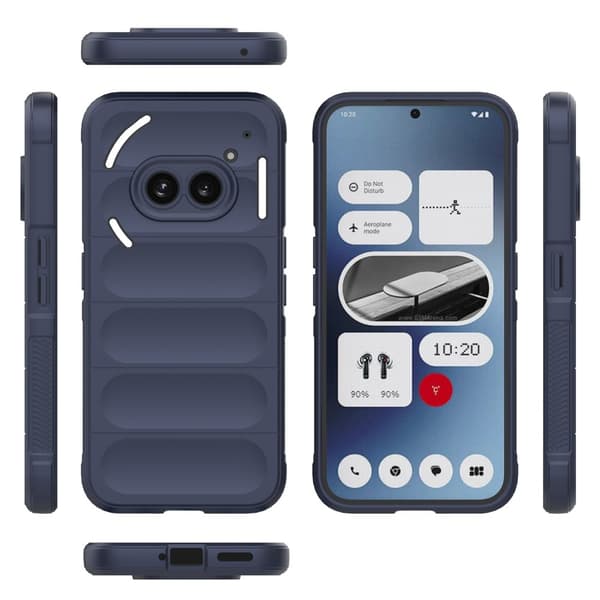 SKALO Nothing Phone (2a) Rugged Bumpers TPU-Cover - Mørkeblå