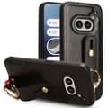 Pikkukuva 1 / 7: SKALO Nothing Phone (2a) PU-nahkakuori käsivarsinauhalla - Musta