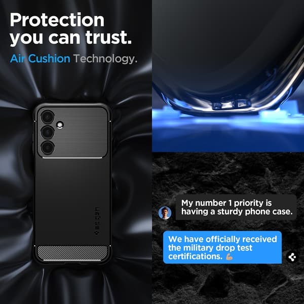 Spigen Samsung Galaxy A25 Cover Rugged Armor Matte Black