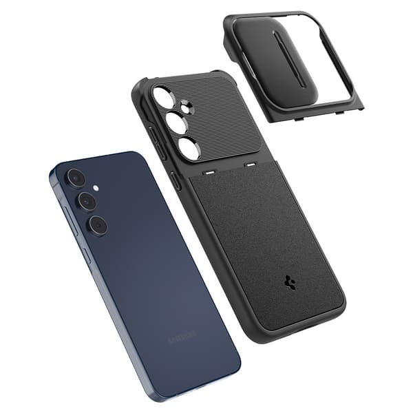 Spigen Samsung Galaxy A55 Kuori Optik Armor Musta