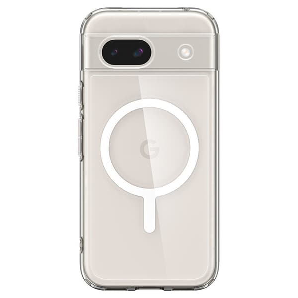 Spigen Google Pixel 8a Cover Ultra Hybrid Metal Ring MagFit Hvid