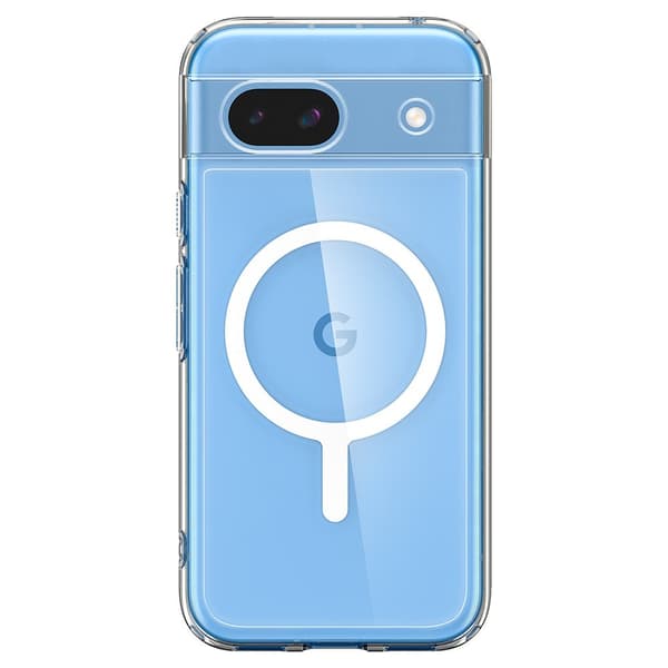Spigen Google Pixel 8a Cover Ultra Hybrid Metal Ring MagFit Hvid