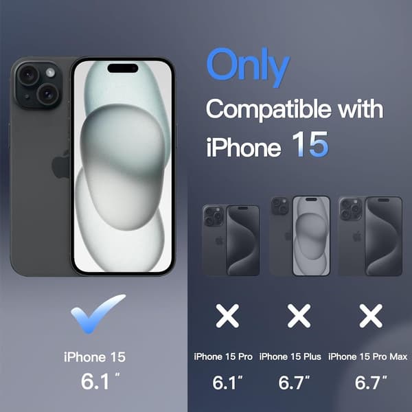 iPhone 15 svart Magsafe-deksel