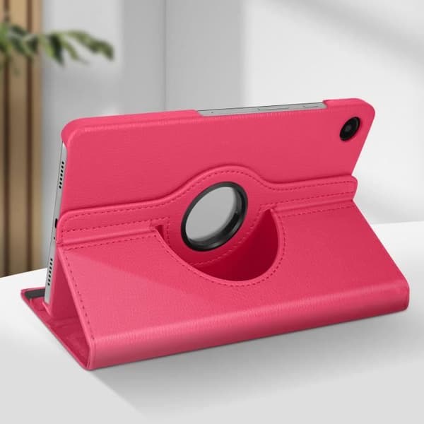 Foliofodral - AVIZAR - Samsung Galaxy Tab A9 Plus - Fullständigt skydd - 360° roterande stöd - Rosa