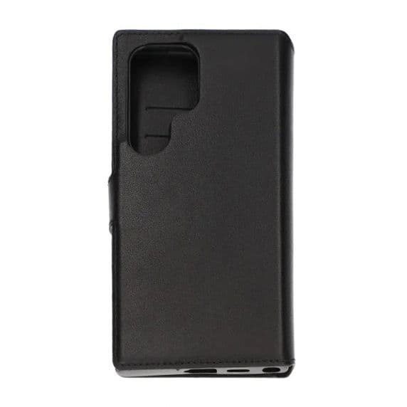 Samsung Galaxy S24 Ultra Plånboksfodral i Äkta Läder – Svart