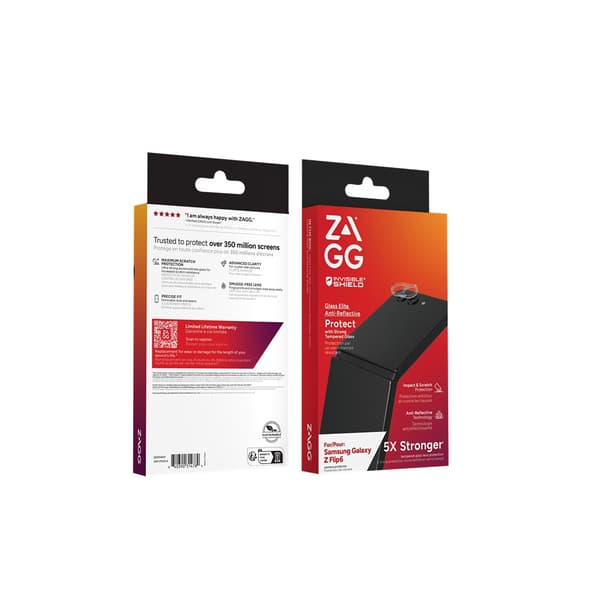ZAGG InvisibleShield Samsung Galaxy Z Flip 6 Kameran suoja Glass Elite Camera Protector