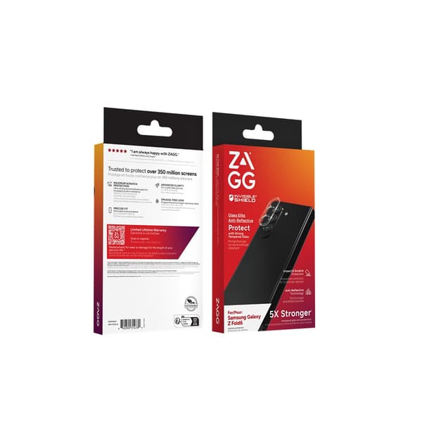 ZAGG InvisibleShield Samsung Galaxy Z Fold 6 Kamerabeskytter Glass Elite Camera Protector