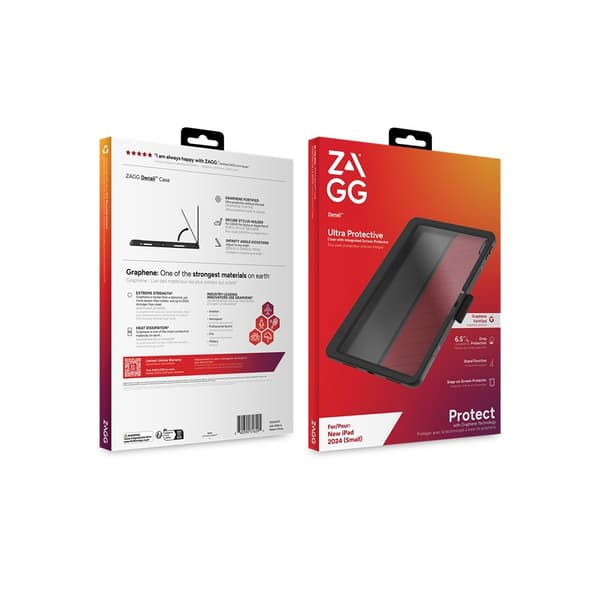 ZAGG iPad Air 11 (M2/M3) Skal med Skärmskydd Denali Svart