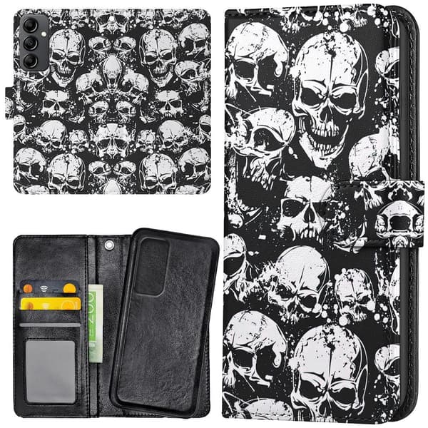 Samsung Galaxy S23 FE - Plånboksfodral/Skal Skulls