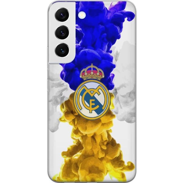 Samsung Galaxy S22 5G Genomskinligt Skal Real Madrid Färger