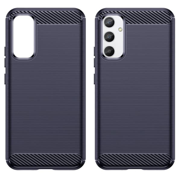 Carbon Case Flexibelt Skal Samsung Galaxy A54 - Mörkblå