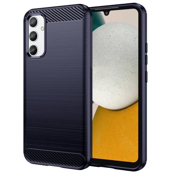 Carbon Case Flexibelt Skal Samsung Galaxy A54 - Mörkblå
