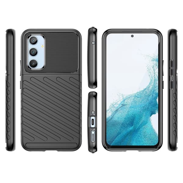 Thunder Case Flexibelt Pansarskal Samsung Galaxy A54 - Svart